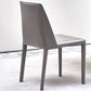 Sillas de comedor sin brazo de cuero sintética silla de comedor moderna para casa