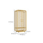 Modern Style Wardrobe Cabinet Metal Clothes Rail Wardrobe Armoire for Bedroom Clearhalo 'Armoires & Wardrobes' 'armoires_wardrobes' 'Bedroom Furniture' 'furn' 'furn_armoires_wardrobes' 'Furniture' 1200x1200_c3810ca1-9247-474a-9ba9-7f903c8e46bd