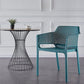 Contemporary Dining and Accent Chairs Matte Finish Plastic Solid Back Arm Chair Clearhalo ' kitchen&dining_furn' 'Dining Chairs' 'Dining Tables & Seating' 'dining_chair' 'furn' 'furn_dining_chair' 'Furniture' 'furniture_dining_chair' 'Kitchen & Dining Furniture' 'kitchen' 1200x1200_c3824ee6-0941-4f03-8ee9-24c0b2d2c41d