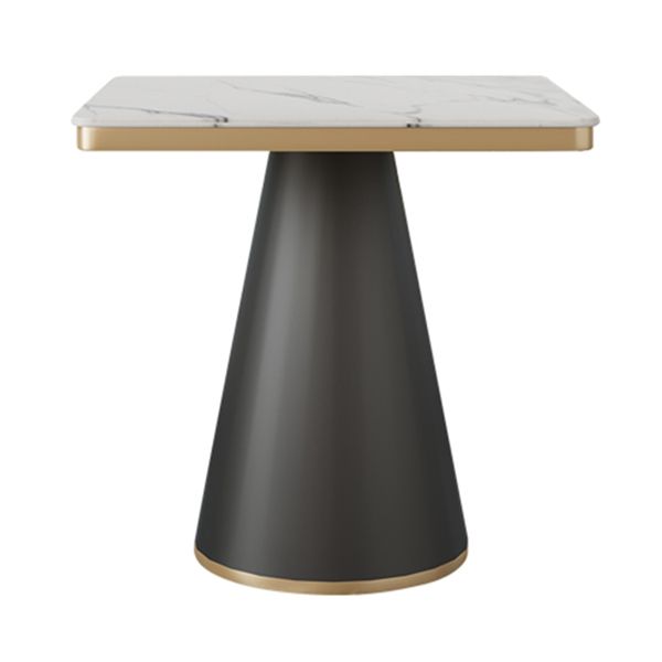 Traditional Luxury Style Dining Table White Sintered Stone Table with Black Frame Clearhalo ' dining_table' 'Dining Tables & Seating' 'Dining Tables' 'furn' 'furn_dining_table' 'Furniture' 'furniture_dining_table' 'Kitchen & Dining Furniture' 'kitchen&dining_furn' 'kitchen' 'kitchen_dining_table' 1200x1200_c3828afd-9094-4aad-8a5f-0f375d5223b8
