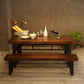 Industrial Style Solid Wood Dining Table Brown Rectangle Table with Trestle Base for Dinning Room Clearhalo ' dining_table' 'Dining Tables & Seating' 'Dining Tables' 'furn' 'furn_dining_table' 'Furniture' 'furniture_dining_table' 'Kitchen & Dining Furniture' 'kitchen&dining_furn' 'kitchen' 'kitchen_dining_table' 1200x1200_c3846061-3d23-41db-8ce8-eb93235eebd4