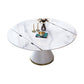 Modern Stone Foldable Dining Table Metal Base for Dining Room Clearhalo 'Dining Tables & Seating' 'Dining Tables' 'dining_table' 'furn' 'furn_dining_table' 'Furniture' 'Kitchen & Dining Furniture' 1200x1200_c3855527-e9eb-414b-b0f1-9d504ec960d7