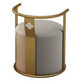 Moderne Armlehre im Rückenlehne Kissenstuhl mit Metallbasis für Wohnzimmer