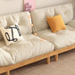 Scandinavian Solid Color Sofa 32.67" Wide Armless Tufted Back Sofa