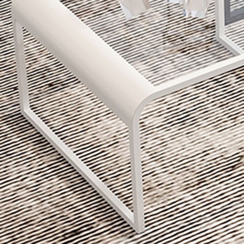 Tavolino da cocktail top in vetro tavolino minimalista aperto