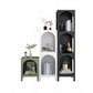 Metal Contemporary Bookcase Standard Closed Back Bookshelf with Shelves