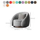 Contemporary Solid Color Arm Chair Living Room Swivel Barrel Chair Clearhalo 'Accent Chairs' 'accent_chairs' 'Chairs & Seating' 'furn' 'furn_accent_chairs' 'Furniture' 'Living Room Furniture' 1200x1200_c38ea45b-c255-4cab-a420-fd9496076730