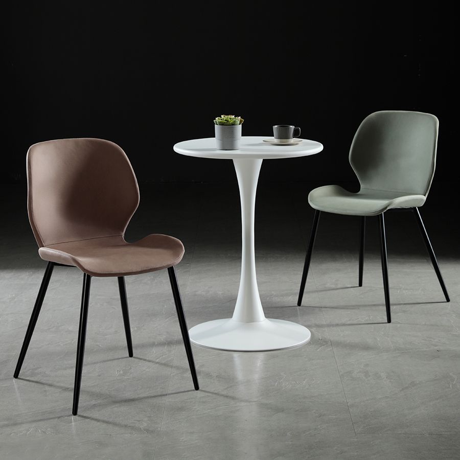 Scandinavian Style Linen Fabric Dining Chair Solid Back Armless Dining Chairs (Set of 2) Clearhalo ' kitchen&dining_furn' 'Dining Chairs' 'Dining Tables & Seating' 'dining_chair' 'furn' 'furn_dining_chair' 'Furniture' 'furniture_dining_chair' 'Kitchen & Dining Furniture' 'kitchen' 1200x1200_c38f4233-6501-4327-9aed-227172041060