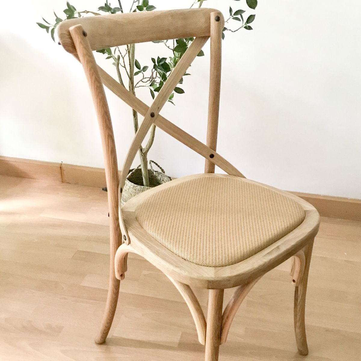 Country Style Square Dining Chair Kitchen Cross Back Dining Side Chair Clearhalo ' kitchen&dining_furn' 'Dining Chairs' 'Dining Tables & Seating' 'dining_chair' 'furn' 'furn_dining_chair' 'Furniture' 'furniture_dining_chair' 'Kitchen & Dining Furniture' 'kitchen' 1200x1200_c38f4afa-9848-47f0-96be-a31a4dbb1f89