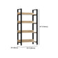 Vertical Industrial Etagere Bookshelf Steel Frame Solid Wood Shelf Bookshelf Clearhalo 'Bookcases' 'furn' 'furn_bookcases' 'Furniture' 'furniture_bookcases' 'kitchen' 'kitchen_bookcases' 'Living Room Furniture' 'Office Furniture' 1200x1200_c38f90c5-0999-4179-91f5-7a714936e8f4