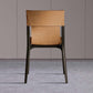 Faux Leather Kitchen Dining Side Chair Armless Dining Chair with Wood Legs
