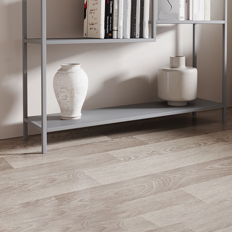 Vertikales Metall -Bücherregal zeitgenössisches Open Back -Bücherregal mit Regalen