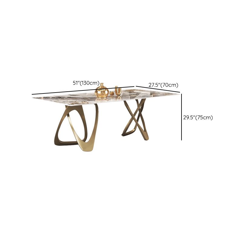 Nórdico 1/3/4/5/8 Piezas Juego de comedor Mesa de comedor de piedra rectangular para comedor