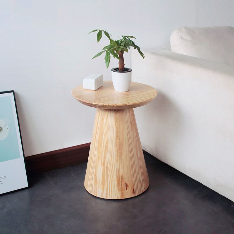 Scandinavian Solid Wood Round Pedestal Living Room Side End Table Clearhalo 'Coffee & Accent Tables' 'End & Side Tables' 'end_side_tables' 'furn' 'furn_end_side_tables' 'Furniture' 'Living Room Furniture' 1200x1200_c391c897-025b-4852-937d-125d9c1d4ad1