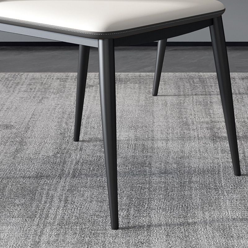 Modern Style Chairs Dining Armless Chairs for Kitchen with Metal Legs Clearhalo 'Dining Chairs' 'Dining Tables & Seating' 'dining_chair' 'furn' 'furn_dining_chair' 'Furniture' 'furniture_dining_chair' 'Kitchen & Dining Furniture' 1200x1200_c3933cdb-4401-4917-bb37-8141b94c662c