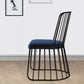 Glam Metal Dining Room Chair Windsor Back Side Chair for Home Use
