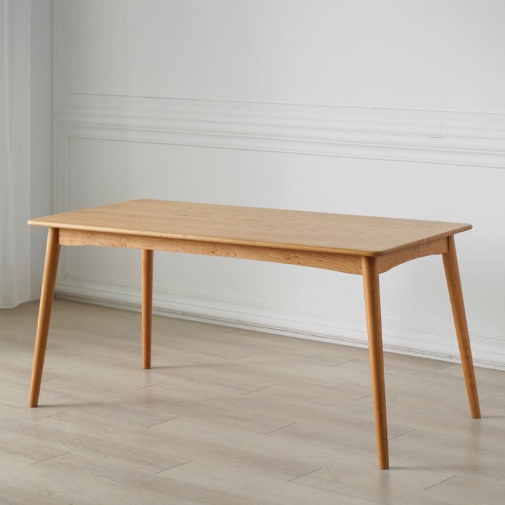 Rectangle Cherry Wood Table Contemporary Wooden Table with 4 Legs for Restaurant Clearhalo ' dining_table' 'Dining Tables & Seating' 'Dining Tables' 'furn' 'furn_dining_table' 'Furniture' 'furniture_dining_table' 'Kitchen & Dining Furniture' 'kitchen&dining_furn' 'kitchen' 'kitchen_dining_table' 1200x1200_c3994c4d-e038-4856-a2cf-8f96174e925d