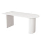 Modern Style White Dining Table Wood Dining Table with Double Pedestal Base Clearhalo ' dining_table' 'Dining Tables & Seating' 'Dining Tables' 'furn' 'furn_dining_table' 'Furniture' 'furniture_dining_table' 'Kitchen & Dining Furniture' 'kitchen&dining_furn' 'kitchen' 'kitchen_dining_table' 1200x1200_c39a44a7-1343-443c-b80e-756d12e79a20