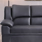 Modern Leather Pillow Top Arms Sleeper Sofa Biscuit Back Sofa Bed