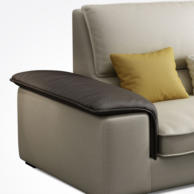 Assembled 3-seater Sofa and Chaise Recessed Arm Settee Furniture Clearhalo 'furn' 'furn_sectionals' 'Furniture' 'furniture_sectionals' 'kitchen' 'kitchen_sectionals' 'Living Room Furniture' 'Sectionals' 1200x1200_c39b2eb0-5805-4b4b-baa8-02b4dff331e3