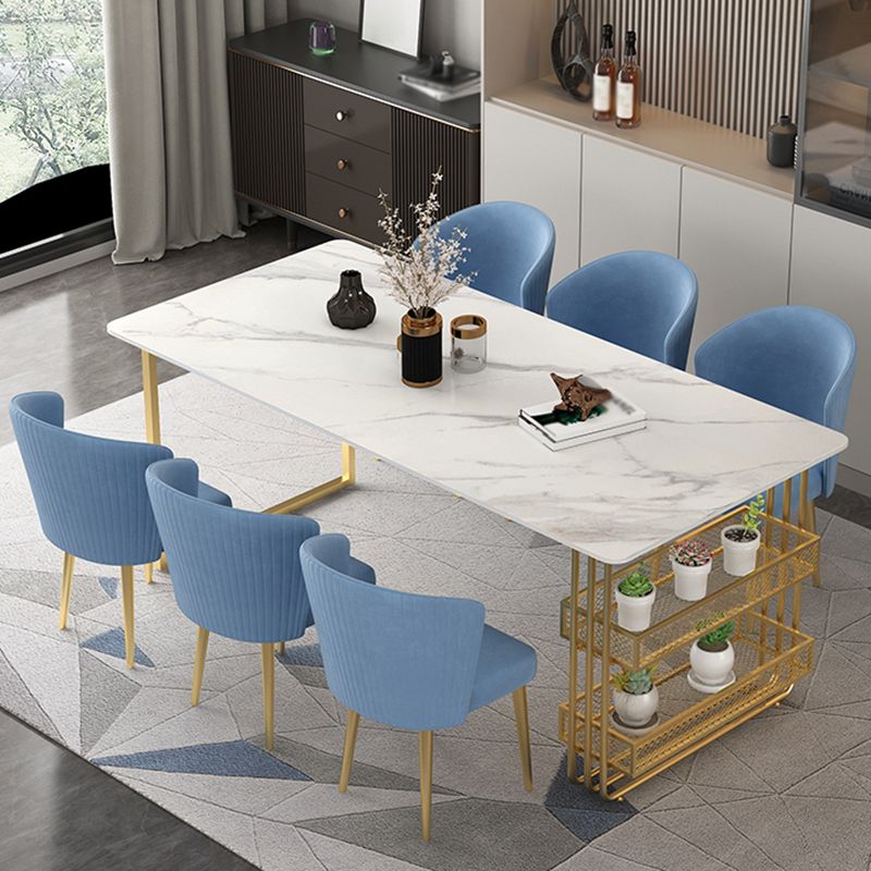 Metal Modern Rectangle Indoor Table Sintered Stone Table for Kitchen and Dining Room Clearhalo ' dining_table' 'Dining Tables & Seating' 'Dining Tables' 'furn' 'furn_dining_table' 'Furniture' 'furniture_dining_table' 'Kitchen & Dining Furniture' 'kitchen&dining_furn' 'kitchen' 'kitchen_dining_table' 1200x1200_c39b4da5-d16c-4888-82d6-35525f4ba980