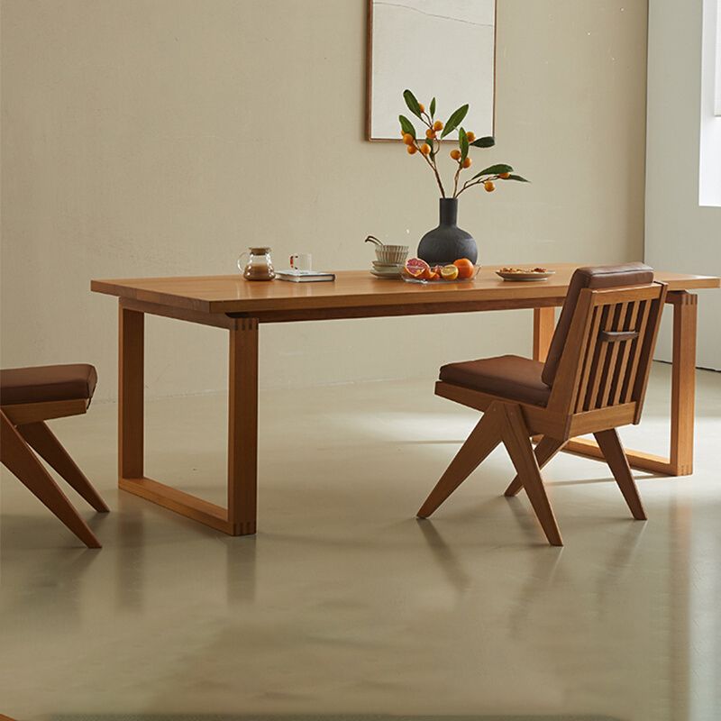 Kitchen Rectangle Dinner Table Dining Room Solid Wood Dining Table