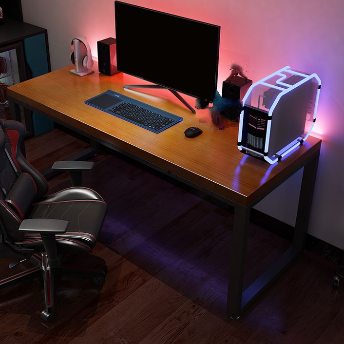 Contemporary Computer Desk Home Pine Wood Office Desk with Legs Clearhalo 'furn' 'furn_office_desk' 'Furniture' 'Office Desks' 'Office Furniture' 'office_desk' 1200x1200_c39c7b35-01b1-4e32-bda1-2fb25d932c2a