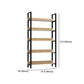 Vertical Industrial Etagere Bookshelf Steel Frame Solid Wood Shelf Bookshelf Clearhalo 'Bookcases' 'furn' 'furn_bookcases' 'Furniture' 'furniture_bookcases' 'kitchen' 'kitchen_bookcases' 'Living Room Furniture' 'Office Furniture' 1200x1200_c39cc8bb-9eac-41da-aba8-16cb3de261c8