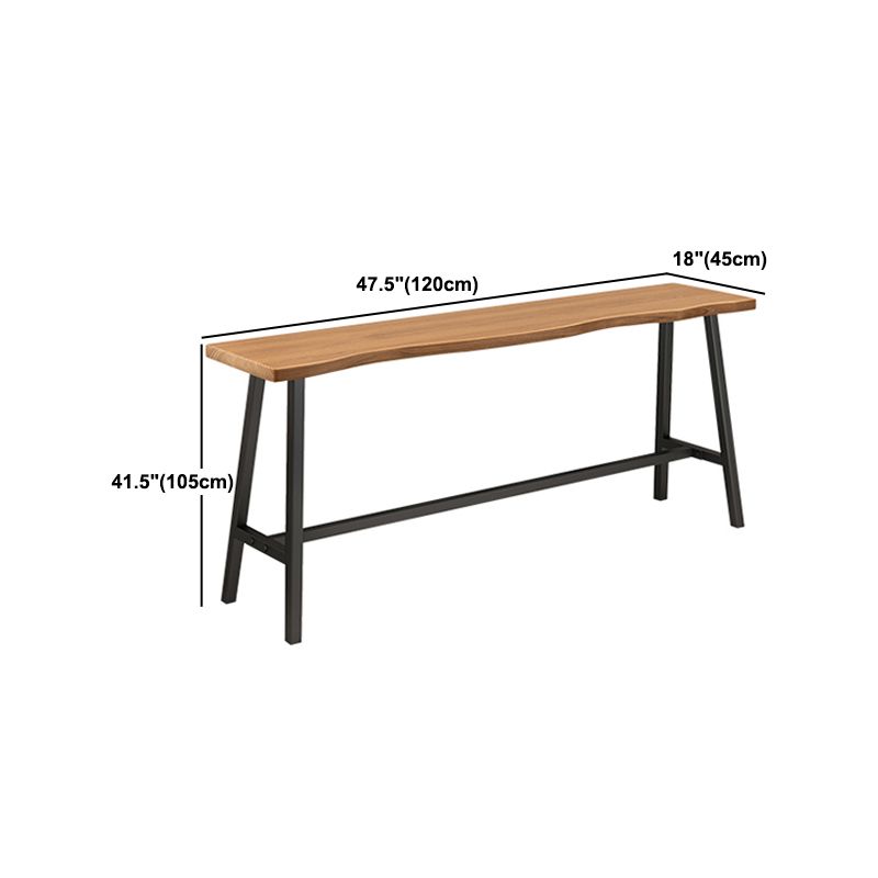 1/4 Pieces Industrial Iron Bar Table Set Rectangle Wood Bistro Set with Footrest Clearhalo 'Bar Furniture' 'furn' 'furn_home_bar_bar_sets' 'Furniture' 'Home Bars & Bar Sets' 'home_bar_bar_sets' 'Kitchen & Dining Furniture' 1200x1200_c39d7a68-39d8-493b-8b9c-8ff855910cbd