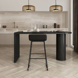 Low Back Barstools Contemporary Armless Bar Stools with Metal Base