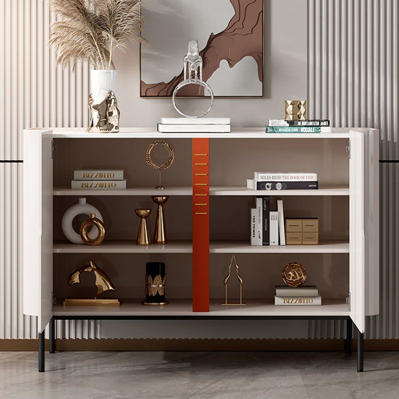 Glam Buffet Server Stone Storage Dining Server con porte per sala da pranzo