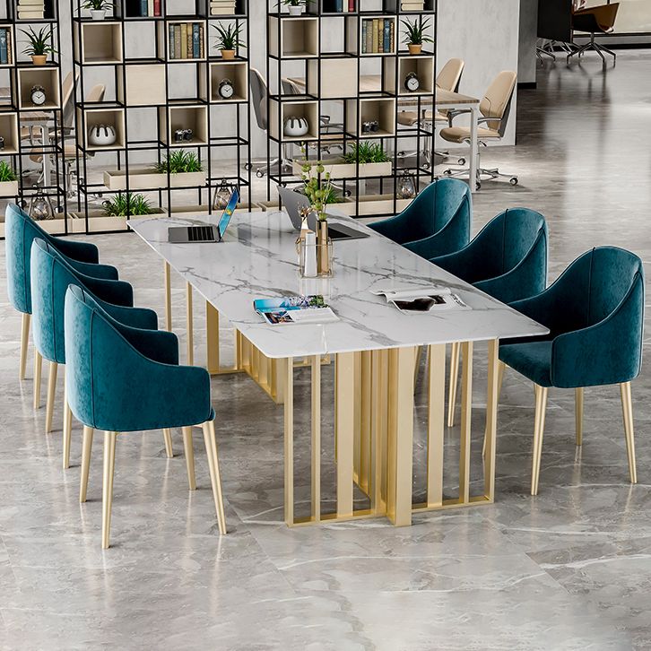 Rectangle Luxury Dining Table White Tone Fixed Table with Sintered Stone Clearhalo ' dining_table' 'Dining Tables & Seating' 'Dining Tables' 'furn' 'furn_dining_table' 'Furniture' 'furniture_dining_table' 'Kitchen & Dining Furniture' 'kitchen&dining_furn' 'kitchen' 'kitchen_dining_table' 1200x1200_c39f5d33-2ddb-4d63-8f4d-37f4a05ffc49