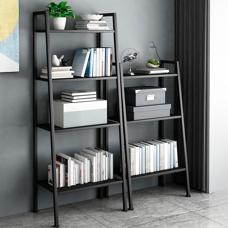 Modern Style Ladder Bookshelf Open Back Metal Bookcase for Home Clearhalo 'Bookcases' 'furn' 'furn_bookcases' 'Furniture' 'Office Furniture' 1200x1200_c3a0012c-1cbc-4c87-b7d4-eddb26f9eaa2