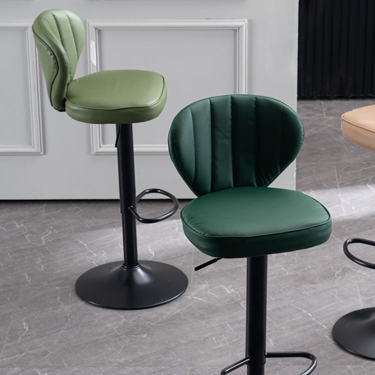 Modern Adjustable Barstool Leather Cushion Bar Stool for Living Room Clearhalo 'Bar Furniture' 'Bar Stools' 'bar_stools' 'furniture_bar_stools' 'Kitchen & Dining Furniture' 'kitchen&dining_furn' 'kitchen' 'kitchen_furn' Furniture' 1200x1200_c3a2201b-b016-4327-8324-63691c86576e
