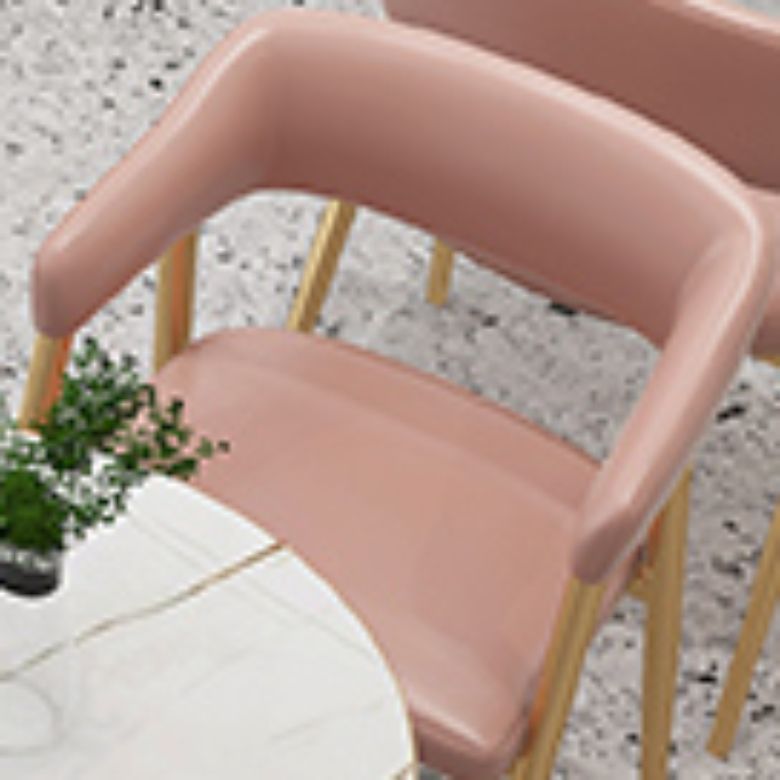 Chaises de restauration de cuisine en faux cuir en cuir avec base en métal