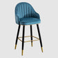 Scandinavian Restaurant Armed Stool Matte Finish Velvet Barstool Clearhalo 'Bar Furniture' 'Bar Stools' 'bar_stools' 'Furniture' 'furniture_bar_stools' 'Kitchen & Dining Furniture' 1200x1200_c3a50de6-da3f-4958-b3c2-785d58419a23