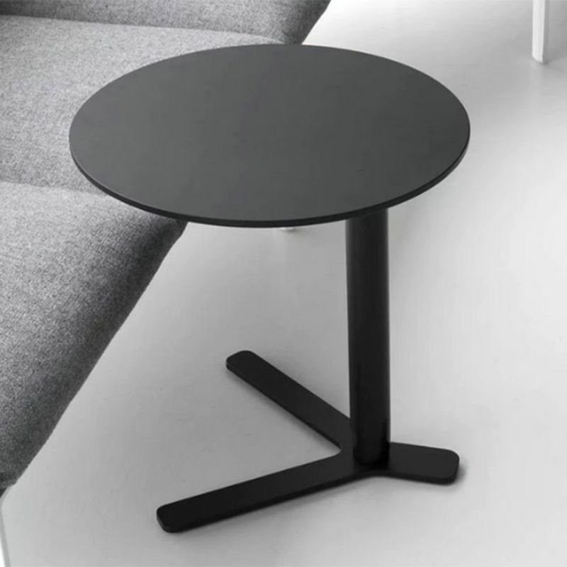 Mid-Century Modern Metal End Table Pedestal Round Sofa Side Table Clearhalo 'Coffee & Accent Tables' 'End & Side Tables' 'end_side_tables' 'furn' 'furn_end_side_tables' 'Furniture' 'Living Room Furniture' 1200x1200_c3a733ce-fafe-43d2-b0fb-26fdd199c60a