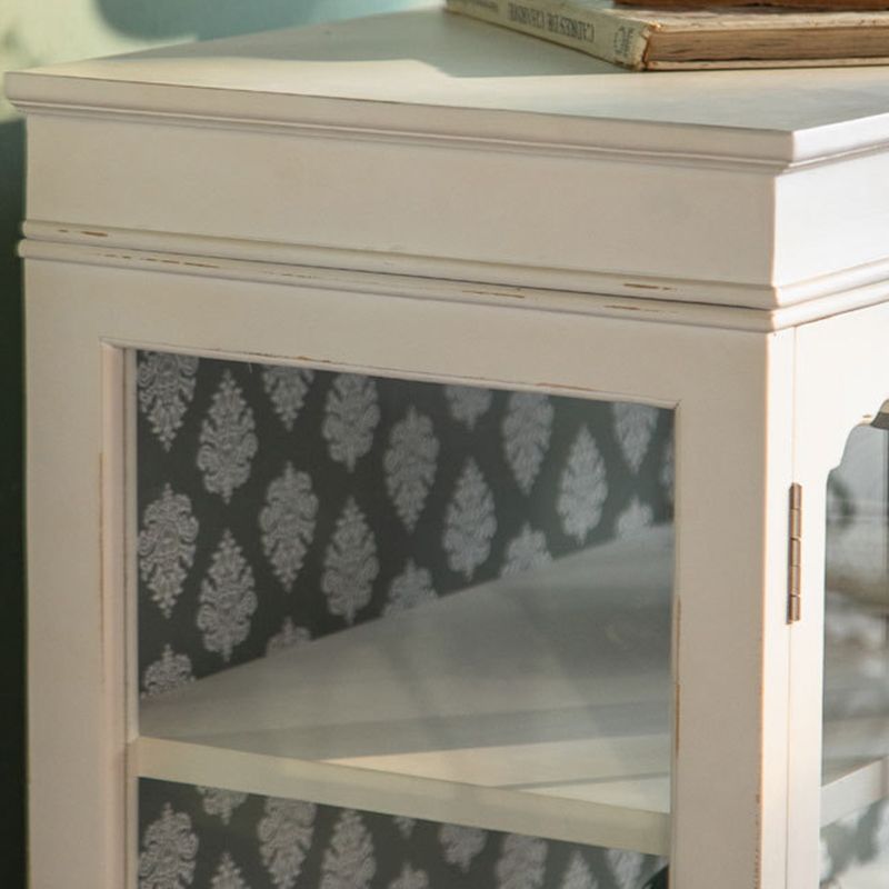 Mobile moderno per esposizioni in legno da 16 "W bianco mobile per la sala da pranzo