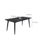 Contemporary Rectangle Dining Table Sintered Stone Dining Table in Black Clearhalo 'Dining Tables & Seating' 'Dining Tables' 'dining_table' 'furn' 'furn_dining_table' 'Furniture' 'Kitchen & Dining Furniture' 1200x1200_c3a85d7d-13d5-47ec-b85a-0dc8dfaee94e