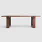Industrial Solid Wood Dining Table Rectangle Table in Brown with Double Pedestal Base Clearhalo ' dining_table' 'Dining Tables & Seating' 'Dining Tables' 'furn' 'furn_dining_table' 'Furniture' 'furniture_dining_table' 'Kitchen & Dining Furniture' 'kitchen&dining_furn' 'kitchen' 'kitchen_dining_table' 1200x1200_c3a8790f-870b-4013-b879-e62fe3a84a44