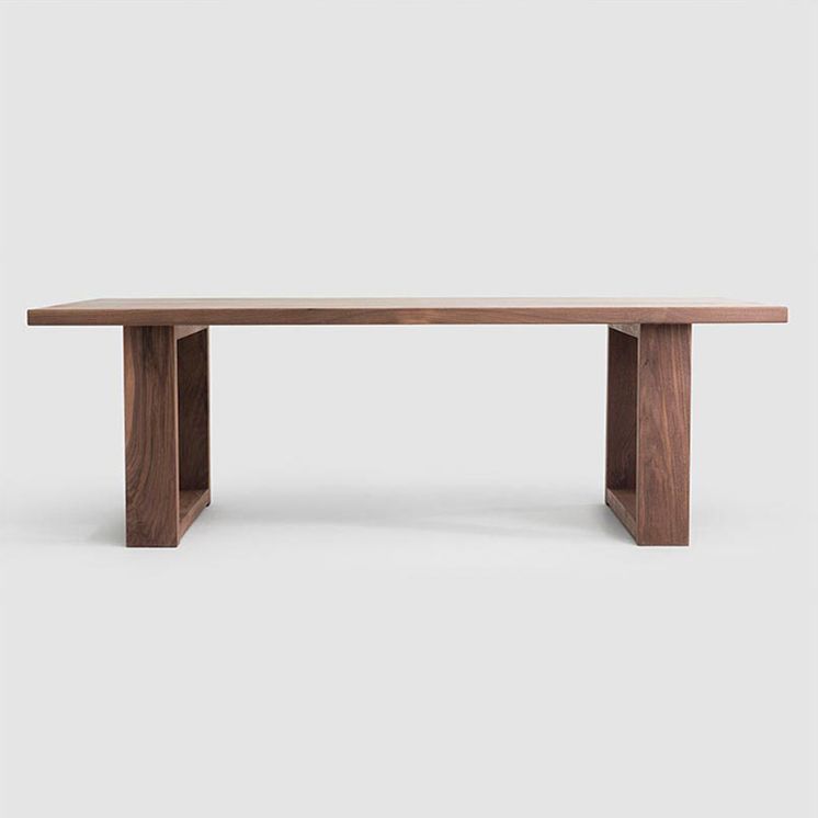 Industrial Solid Wood Dining Table Rectangle Table in Brown with Double Pedestal Base Clearhalo ' dining_table' 'Dining Tables & Seating' 'Dining Tables' 'furn' 'furn_dining_table' 'Furniture' 'furniture_dining_table' 'Kitchen & Dining Furniture' 'kitchen&dining_furn' 'kitchen' 'kitchen_dining_table' 1200x1200_c3a8790f-870b-4013-b879-e62fe3a84a44