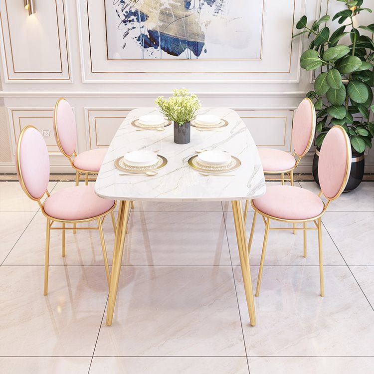 Glam Style Side Chair Upholstered King Louis Back Armless Dining Chair Clearhalo 'Dining Chairs' 'Dining Tables & Seating' 'dining_chair' 'furn' 'furn_dining_chair' 'Furniture' 'furniture_dining_chair' 'Kitchen & Dining Furniture' 1200x1200_c3a88fdc-4375-489b-91e4-9c33c34c2635