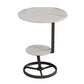 Modern Double Tier Side End Table Round Corner Table for Living Room Clearhalo 'Coffee & Accent Tables' 'End & Side Tables' 'end_side_tables' 'furn' 'furn_end_side_tables' 'Furniture' 'Living Room Furniture' 1200x1200_c3a9c0d2-fb39-4aeb-ab24-53dc8777022c