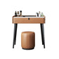 Modern 29.52 " H Slate Top Makeup Table with Drawers Vanity Stool