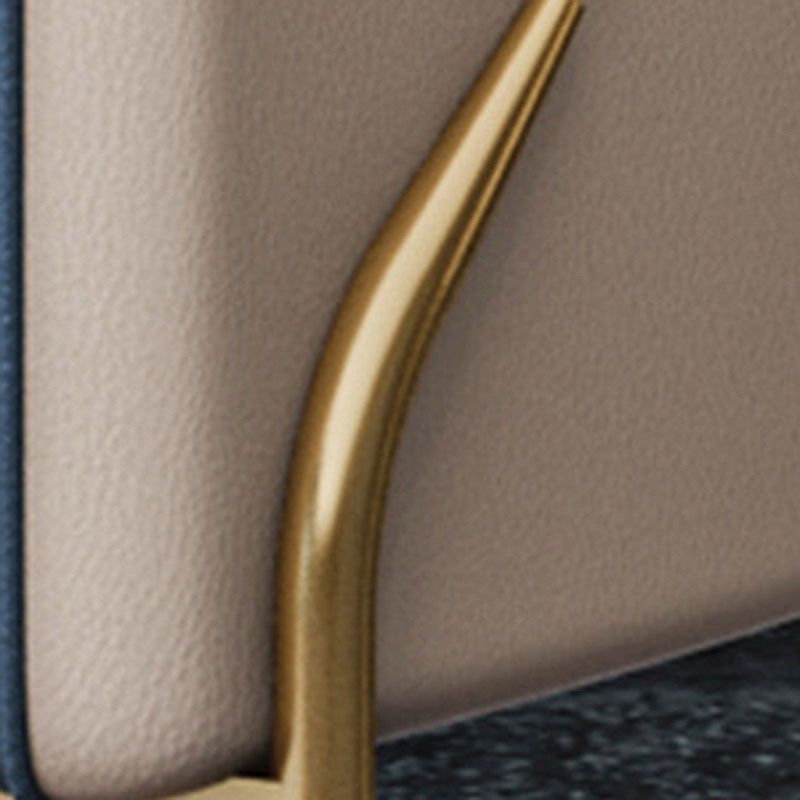 MODERNE 22,83 "Large canapé en cuir en cuir en cuir en pente pour le salon