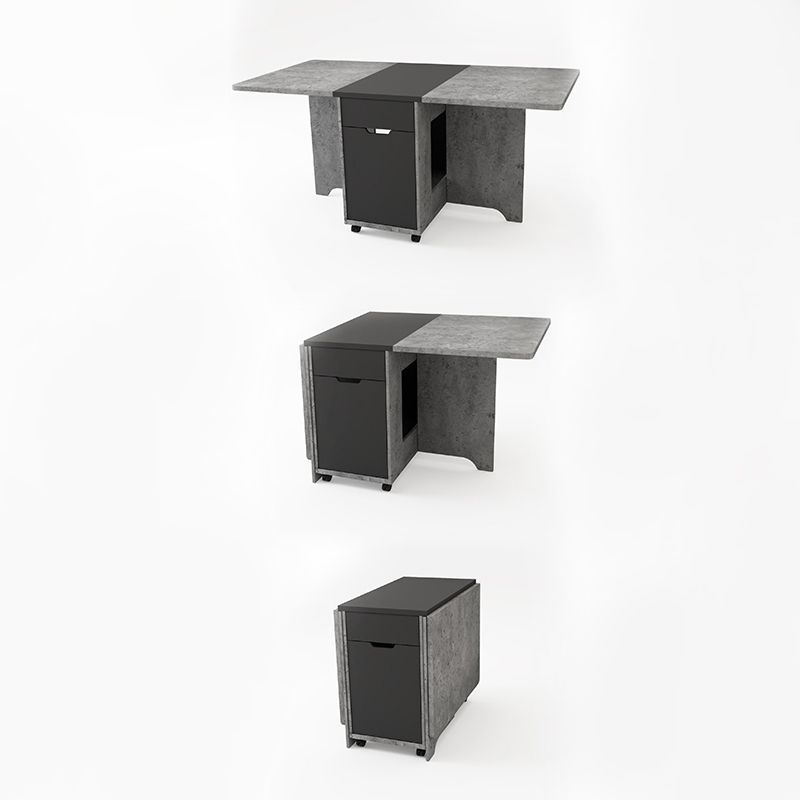 Foldable Artificial Rectangle Wooden Table Extendable Table with Storage(only table) Clearhalo ' dining_table' 'Dining Tables & Seating' 'Dining Tables' 'furn' 'furn_dining_table' 'Furniture' 'furniture_dining_table' 'Kitchen & Dining Furniture' 'kitchen&dining_furn' 'kitchen' 'kitchen_dining_table' 1200x1200_c3acee01-22df-4e31-80ea-7f16b13984dd