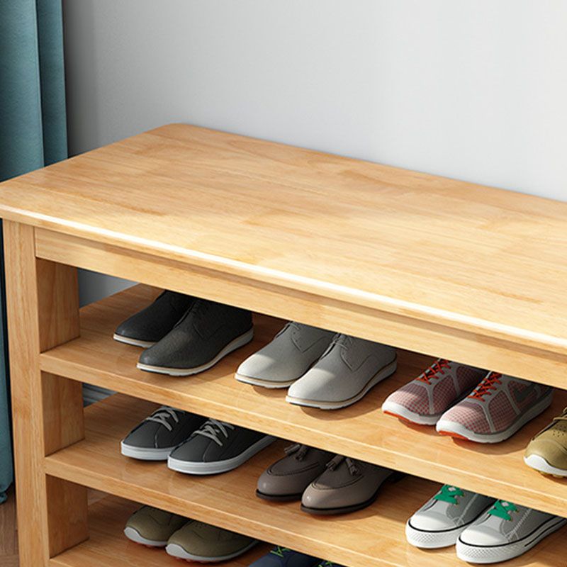 Mitte des Jahrhunderts moderne Sitzbank Feste Farbe Rechteck Schuh Speicher Eingangsbank