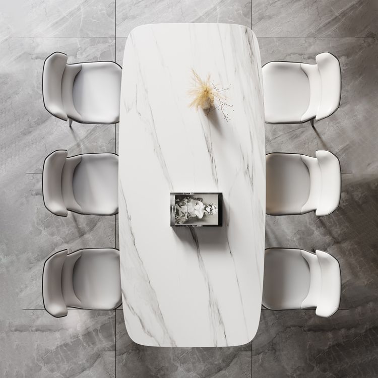 Modern Stainless Steel Dinette Set 1/2/5/7 Pieces Sintered Stone Top Dining Table Set Clearhalo 'Dining Room Sets' 'Dining Tables & Seating' 'dining_room_set' 'furn' 'furn_dining_room_set' 'Furniture' 'furniture_dining_room_set' 'Kitchen & Dining Furniture' 1200x1200_c3b0089d-0074-465e-a2ac-1cc4ed633d62