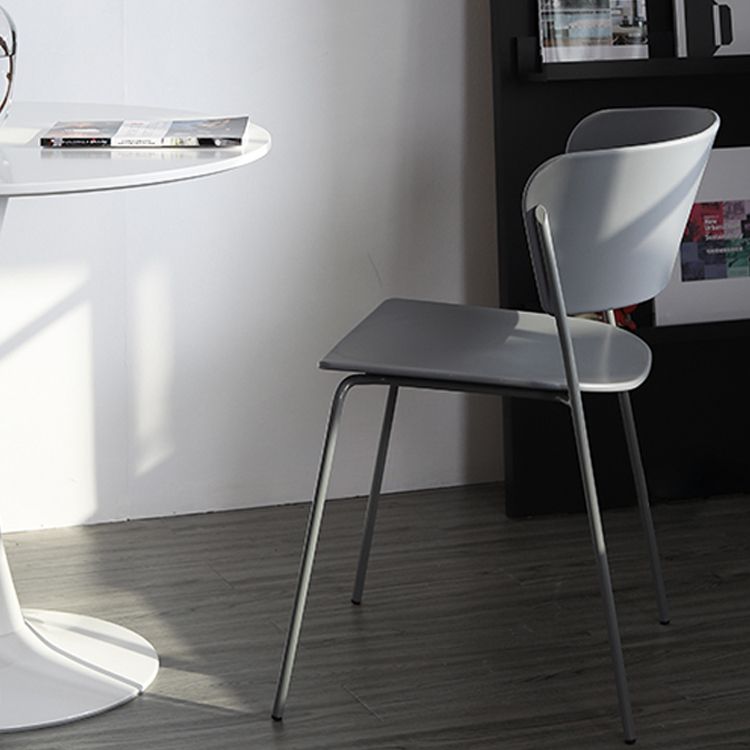 Plastic Scandinavian Indoor-Outdoor Side Chair Open Back Chair Clearhalo ' kitchen&dining_furn' 'Dining Chairs' 'Dining Tables & Seating' 'dining_chair' 'furn' 'furn_dining_chair' 'Furniture' 'furniture_dining_chair' 'Kitchen & Dining Furniture' 'kitchen' 1200x1200_c3b0422d-edab-4316-950f-f9982c9035b4