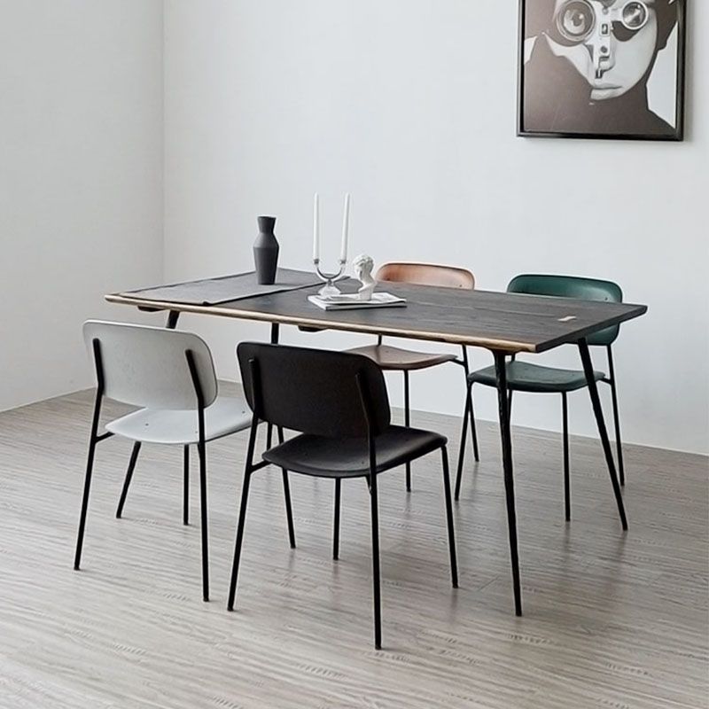 Industrial Metal Dining Room Chair Armless Open Back Dining Side Chair for Home Use Clearhalo ' kitchen&dining_furn' 'Dining Chairs' 'Dining Tables & Seating' 'dining_chair' 'furn' 'furn_dining_chair' 'Furniture' 'furniture_dining_chair' 'Kitchen & Dining Furniture' 'kitchen' 1200x1200_c3b088b5-0573-4231-a652-a2cf2444e5d7